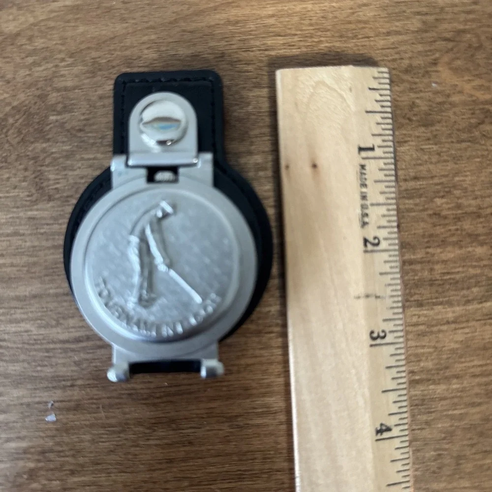 Vintage Golf Player Pocket Watch Fob Pieue Nicol Quartz Japan Need Batteries